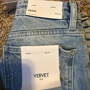 Vervet Olivia Light Blue Wide Leg Jeans